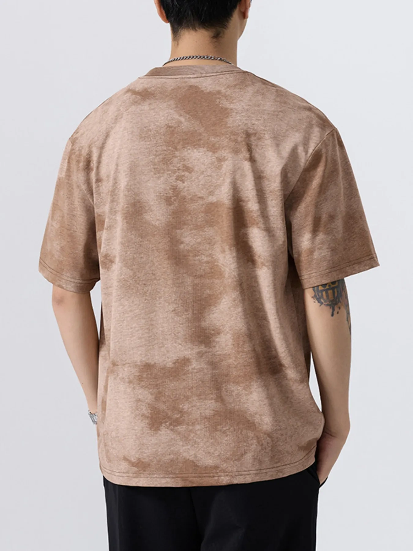 Men's Plus Size Washed Oversized Short Sleeve T-Shirt
